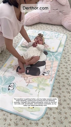 The weather is getting hotter, and my baby sweats easily while sleeping, tossing and tur