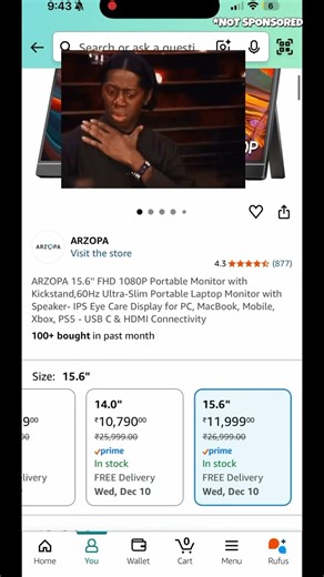 The Best & Cheapest portable monitor for your Ps5!