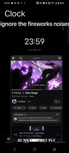 BETTER BE A FAMOUS TIKTOK I WASTED MY NEW YEAR#fypシ #xyzabc #alienstage #alnst #2025 #newyear