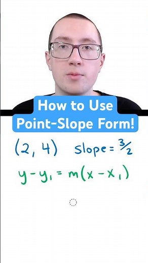 How to Use Point-Slope Form!