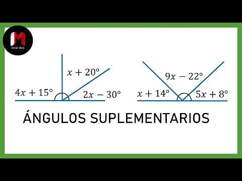 ✅ ÁNGULOS SUPLEMENTARIOS CON ECUACIONES - EJERCICIOS 3-4