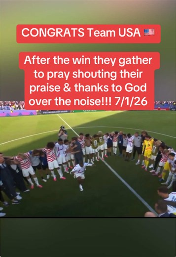 Team USA prays after their win tonight over Bosnia. #teamusa #fifa #bosnia #worldcup #prayers