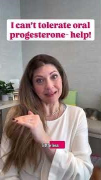 Can't tolerate Progesterone? #hormonereplacementtherapy #perimenopause #progesterone #womenshealth