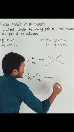 Graph of Linear Equations Using Ratios of Coefficients | Class 10 Maths Chapter 3 📊