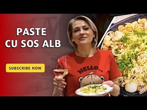 2 rețete delicioase de paste cu sos alb by Mirela Vaida 🍝🍤
