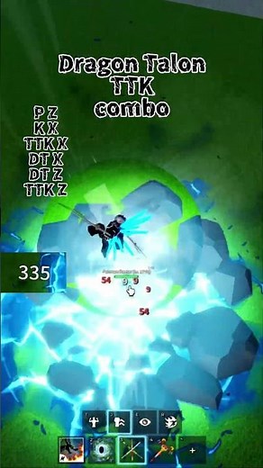 TTK + DRAGON TALON one shot combo blox fruits!