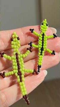 DIY Beaded Lizard in 2 minutes 🦎