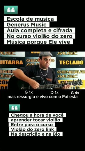🎸 PORQUE ELE VIVE – AULA COMPLETA E TOTALMENTE CIFRADA! 🙏🔥