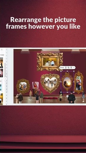 Create your own Museum of Us in Canva, Easy Personalized Photo Wall Art Tutorial