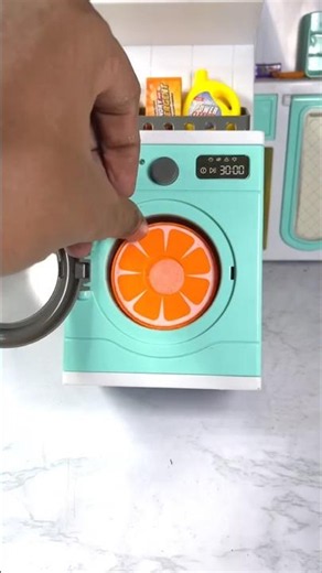 Oddly Satisfying Orange Washing Machine ASMR 🍊✨ | Relaxing Sounds #asmr #washingmachine