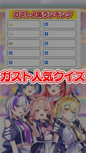 【クイズ】ガストの人気ランキングを当てろ！【ななすぺ】 #ななすぺ #虹色スペクトル #vtuber