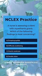 🚨 NCLEX Critical Thinking Challenge! It’s more than picking the right answer—it’s about thinking like a nurse when it really matters. 🧠💉 Ready to flex those clinical decision-making skills? 💬 Share your answer in the comments—and tell us why! Explaining your thinking helps everyone learn. 📖 We’ll reveal the correct answer and full breakdown soon so you can see exactly how to level up. 👯‍♀️ Tag your study bestie—let’s tackle the NCLEX one smart move at a time! 📲 Follow @TeachRN.official fo