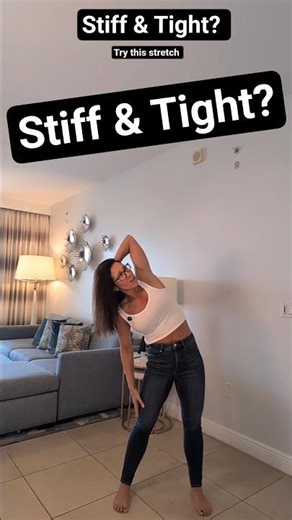 Stiff & Tight? Try This Side Stretch #Mobility #WomenOver40 #Stretching