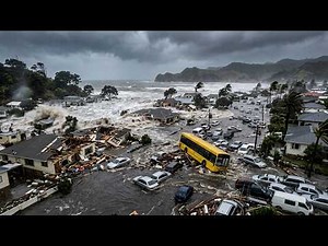 Chaos in New Zealand Today! Flooding Debris Flow Cyclone Vaianu Slams Many Homes in Coromandel