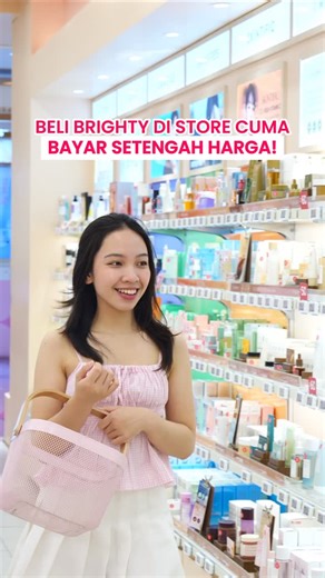 Brighty Indonesia on Instagram: "BELANJA BRIGHTY = DAPET CASHBACK! ✨ Belanja produk Brighty di Offline Store tanpa minimum pembelian dan nikmati cashback hingga Rp100.000! Syarat & ketentuan bisa dicek di slide berikut ya. Gaskeun Brightiess, waktunya checkout Brighty sekarang! 🛍️✨ #Brighty #BrightyIndonesia"