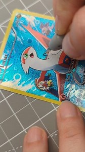 Latias 3D Pokémon Card. I have kinda fallen in love with cards that have multiple Pokémon in them. It's slightly simple in design but I feel like the other two add a lot to the card. If I'm being honest these older Holos are some of the most difficult to cut. The Holo chips so easily. This time around I figured out a technique that cut down on how much it chips but they're still so frustrating to work with at times. Lol #3devious_art #pokemon151 #pokemontcg #3dcards | 3Devious_Art