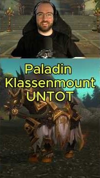 The Undead Paladin Class Mount - simply AWESOME! #worldofwarcraft #wowforever
