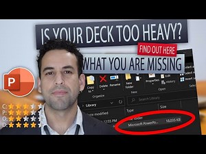 Learn how to reduce PowerPoint file size without touching the content