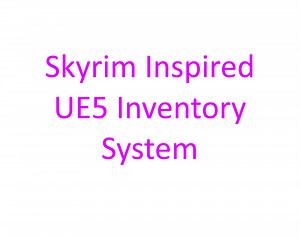 UE5 Skyrim Inspired Inventory by AmorVim