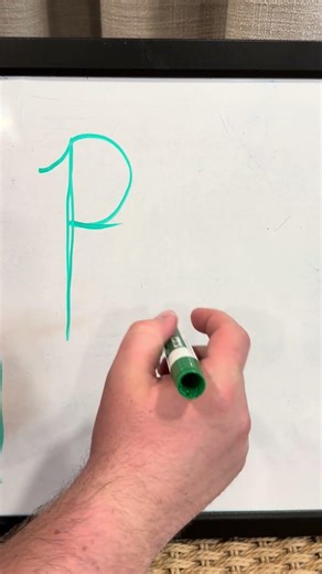 How to Write P in Cursive - Uppercase and Lowercase