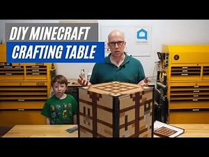How to make a real Minecraft Crafting Table || Kids Crafting Table