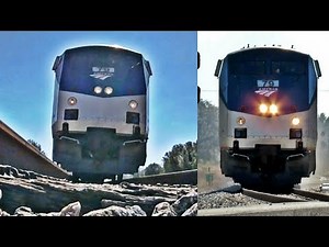 Amtrak Train Runs Over GoPro at Curve!