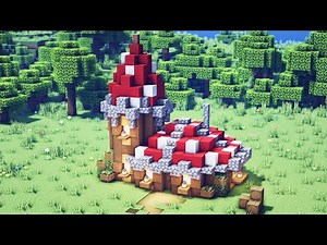 EASY Starter Mushroom House With Everything What You Need - Minecraft Tutorial #179