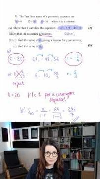 Geometric Sequences | A Level | Past Papers in Pieces #ALevelMaths #PastPapers #StudyTok