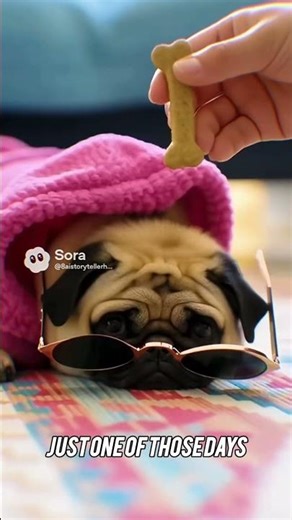 Grumpy Pug Having THE Worst Day - Refusing to Walk, Play, or Even Move