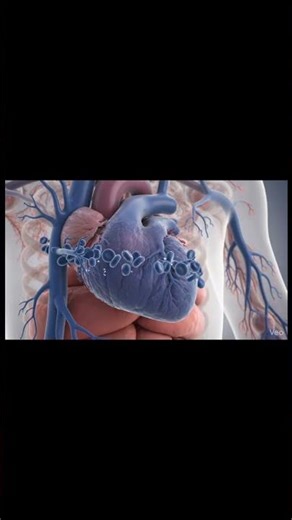 Blood circulates oxygen throughout body ❤️#Circulation #Biology #3DAnimation