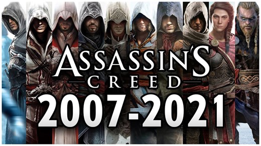 Assassin's Creed franchise evolution from 2007 to 2021
