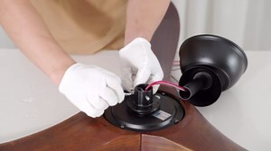 52 Inch Ceiling Fans Without Lights, Solid Wood Ceiling Fan with Remote Control and DC Silent Motor for Patio, Living Room, Bedroom, Dark Walnut (Includes 3 Downrods)