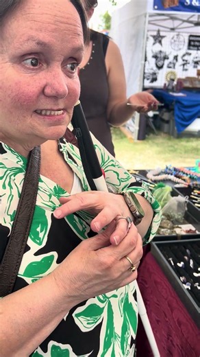 Jenny Viewing More Things at the Cherry Festival!