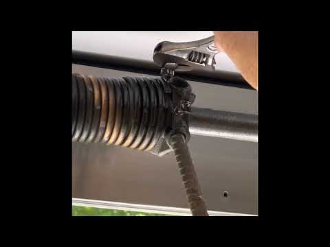 Increase spring tension on enclosed trailer gate