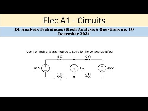 PEO solved examples (ELEC A1): DC Analysis Question no. 10