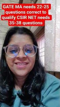 How many QUESTIONS should be CORRECT to qualify GATE MA 2026 by Vaishali Ma'am