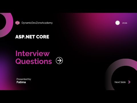 Top .NET Interview Questions & Answers 2026 | ASP.NET Core Developer Interview Prep