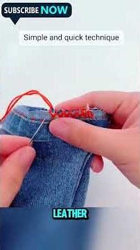 Shorten Pants Without Ruining the Original Edge. #lifehacktips #fashiontips #sewing #versatilesewin