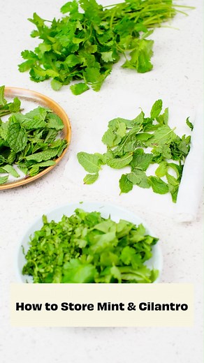 💚 Make your fresh herbs last longer with these tips! 🌿 Knowing how to store your herbs the right way means less waste, more flavour, and more savings 👏 🌿 Cilantro prefers to stay dry until you’re ready to use it — wrap it in a paper towel and store in an airtight bag to keep it fresh for days. 🪴 Mint loves a little TLC — wash and remove the leaves from the stalks, then store them between a damp paper towel to keep them crisp and fragrant. Every little step helps reduce food waste and stretc