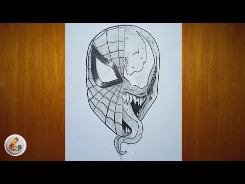 DRAW Spiderman VS Venom Like a Pro in 5 Easy Steps! -|-