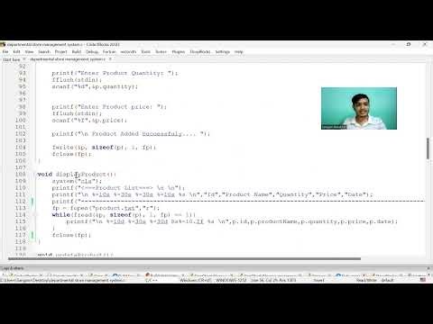 Departmental Store management system using c