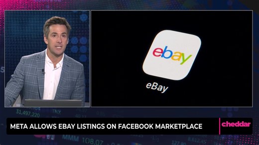Ebay meets Facebook Marketplace! The popular online auction site's shares are trading higher after Meta Platforms announced a test of eBay listings on Facebook. | cheddar news