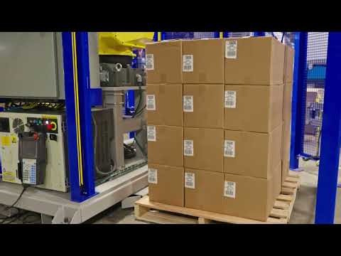 RPC-DF Dual Floor Palletizer with Barcode Scanner by Pearson Packaging Systems