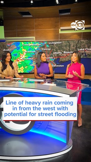 We're tracking a line of heavy rain and storms moving this way from West Texas that will mainly impact us during the morning through early afternoon. https://abc13.com/watch/live/ | ABC13 Houston