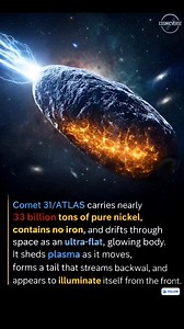 WHAT IF THIS ISN’T JUST A COMET? 😳☄️ Scientists are closely watching Interstellar Comet 31/ATLAS as it makes one of its closest passes near Earth. What’s shocking isn’t just its speed or trajectory — it’s what it’s made of. Reports suggest this object behaves unlike any comet we’ve ever studied before, raising serious questions among astronomers worldwide. Its unusual composition, strange glow, and unexpected energy patterns are forcing experts to rethink what we truly know about objects coming