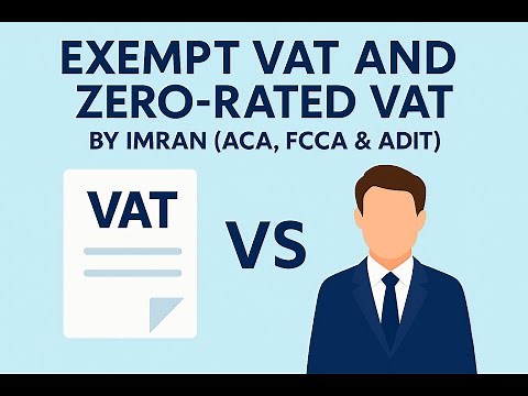Exempt VAT vs Zero‑Rated VAT | UK VAT Rates, Rules & Examples