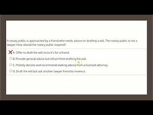 NYS Notary Public iPREP Professional Conduct Q2