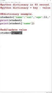 Python Dictionary in 80 Seconds 🔥 | Key-Value Data Type Explained #learnpython #coding #python