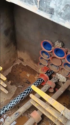 Underground pipeline high voltage cable wiring traction