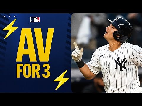 ⚡️ for 3️⃣! Anthony Volpe SLUGS a 3-run homer for the Yankees!